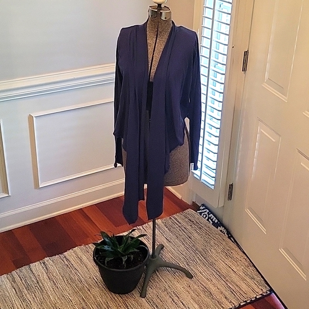 VELVET Light Hi Lo Jacket Blue Jacket M